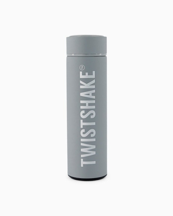 Twistshake Hot or Cold Bottle Pastel Grey 420 ml in the group TOYS, KIDS & BABY PRODUCTS / Eat & Drink / Baby bottle & Accessories at TP E-commerce Nordic AB (C80997)