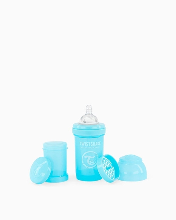 Twistshake Anti-Colic Baby Bottle Pastel Blue 180 ml in the group TOYS, KIDS & BABY PRODUCTS / Eat & Drink / Baby bottle & Accessories at TP E-commerce Nordic AB (C81001)