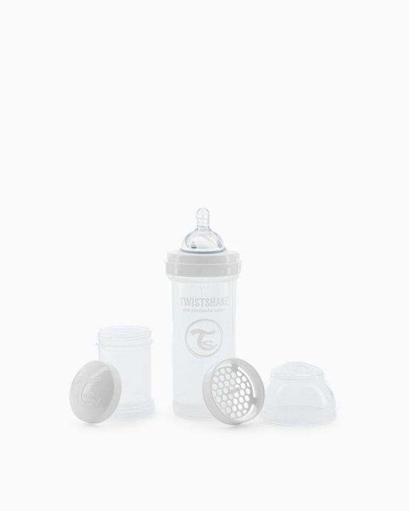 Twistshake Anti-Colic Baby Bottle White 260 ml in the group TOYS, KIDS & BABY PRODUCTS / Eat & Drink / Baby bottle & Accessories at TP E-commerce Nordic AB (C81003)