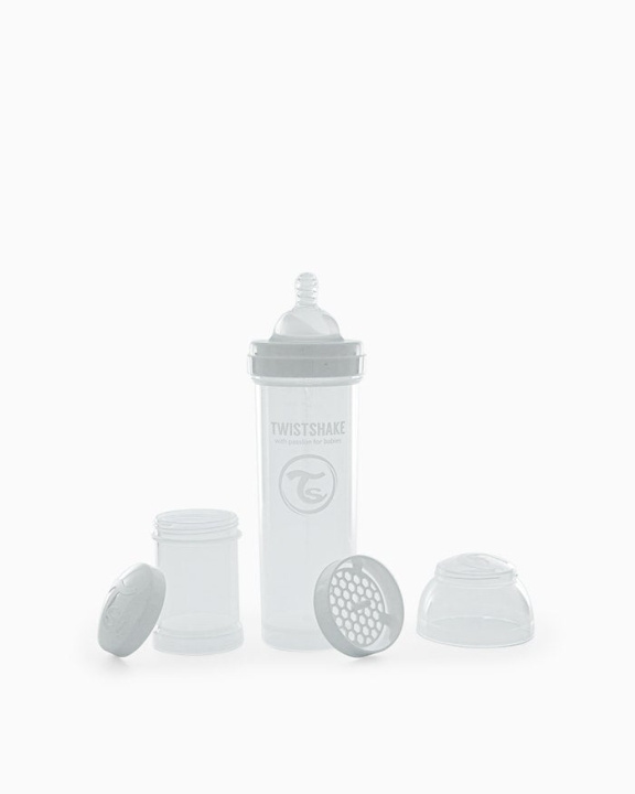 Twistshake Anti-Colic Baby Bottle White 330 ml in the group TOYS, KIDS & BABY PRODUCTS / Eat & Drink / Baby bottle & Accessories at TP E-commerce Nordic AB (C81007)