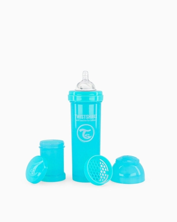 Twistshake Anti-Colic Baby Bottle Pastel Blue 330 ml in the group TOYS, KIDS & BABY PRODUCTS / Eat & Drink / Baby bottle & Accessories at TP E-commerce Nordic AB (C81010)