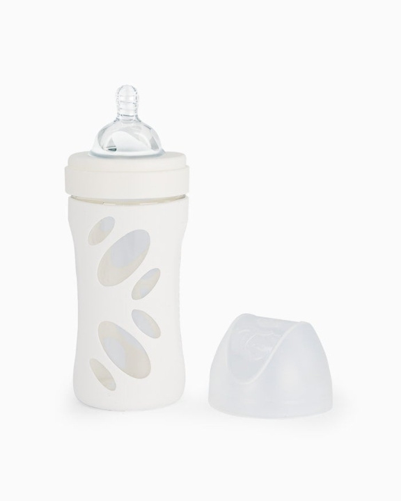 Twistshake Anti-Colic Glass Bottle White 260 ml in the group TOYS, KIDS & BABY PRODUCTS / Eat & Drink / Baby bottle & Accessories at TP E-commerce Nordic AB (C81016)