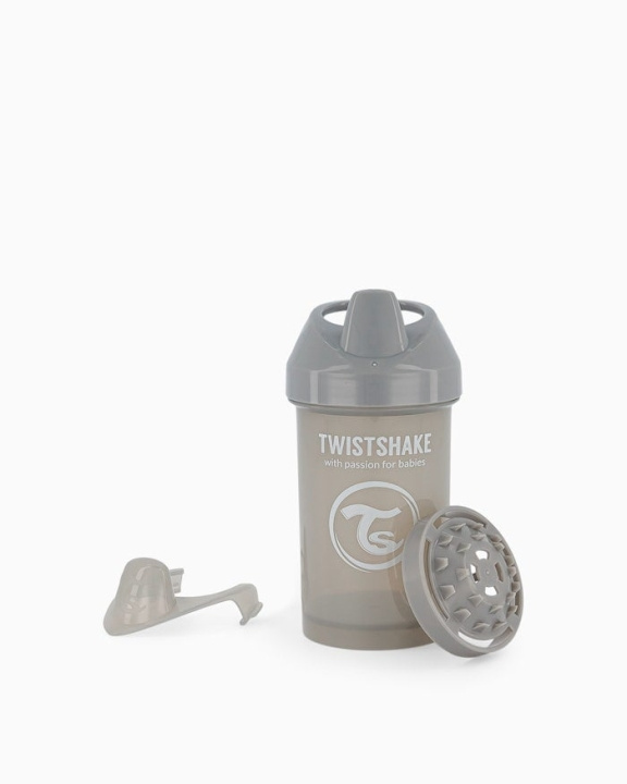 Twistshake Crawler Cup 8+m Pastel Grey 300 ml in the group TOYS, KIDS & BABY PRODUCTS / Eat & Drink / Baby bottle & Accessories at TP E-commerce Nordic AB (C81021)