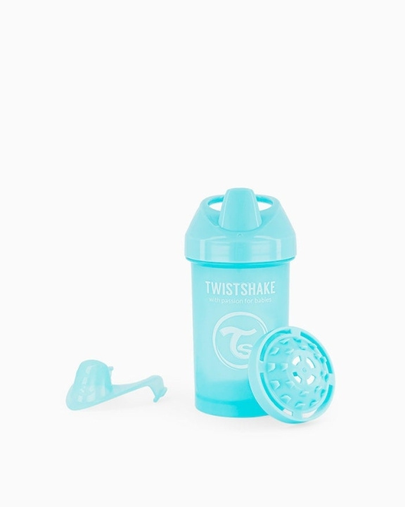 Twistshake Crawler Cup 8+m Pastel Blue 300 ml in the group TOYS, KIDS & BABY PRODUCTS / Eat & Drink / Baby bottle & Accessories at TP E-commerce Nordic AB (C81022)