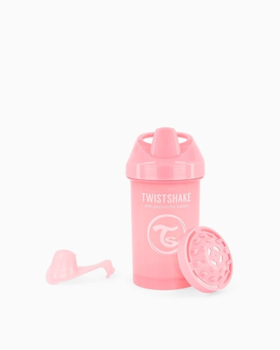 Twistshake Crawler Cup 8+m Pastel Pink 300 ml in the group TOYS, KIDS & BABY PRODUCTS / Eat & Drink / Baby bottle & Accessories at TP E-commerce Nordic AB (C81023)