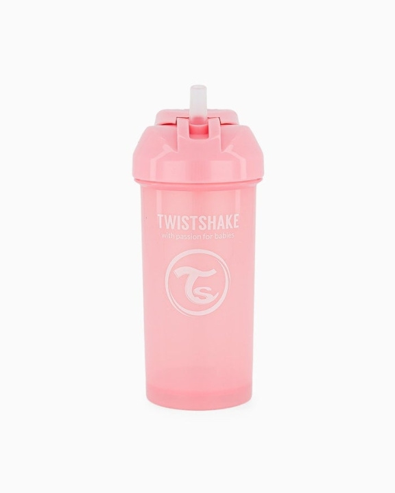 Twistshake Straw Cup 6+m 360 ml Pastel Pink in the group TOYS, KIDS & BABY PRODUCTS / Eat & Drink / Children\'s tableware at TP E-commerce Nordic AB (C81026)