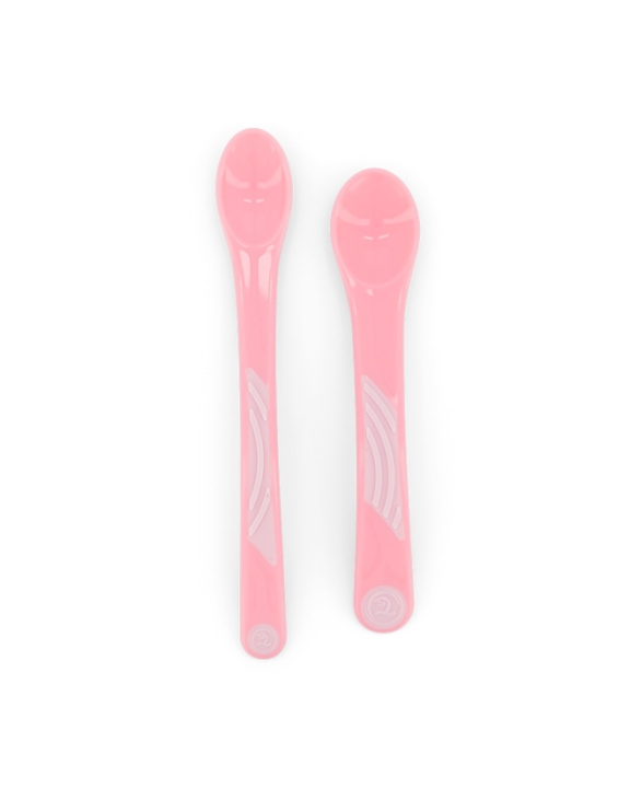 Twistshake Feeding Spoon Set 6+m Pastel Pink 2-pack in the group TOYS, KIDS & BABY PRODUCTS / Eat & Drink / Children\'s tableware at TP E-commerce Nordic AB (C81028)