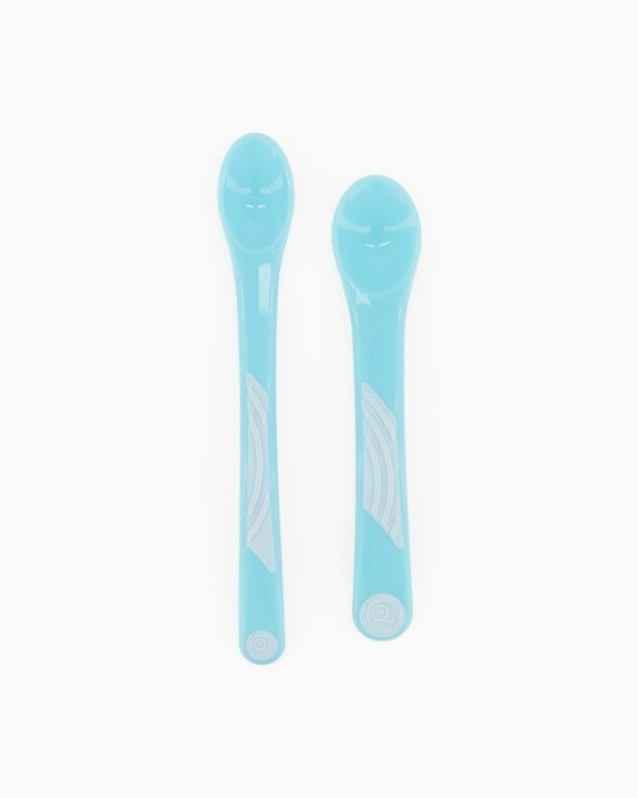 Twistshake Feeding Spoon Set 6+m Pastel Blue 2-pack in the group TOYS, KIDS & BABY PRODUCTS / Eat & Drink / Children\'s tableware at TP E-commerce Nordic AB (C81029)