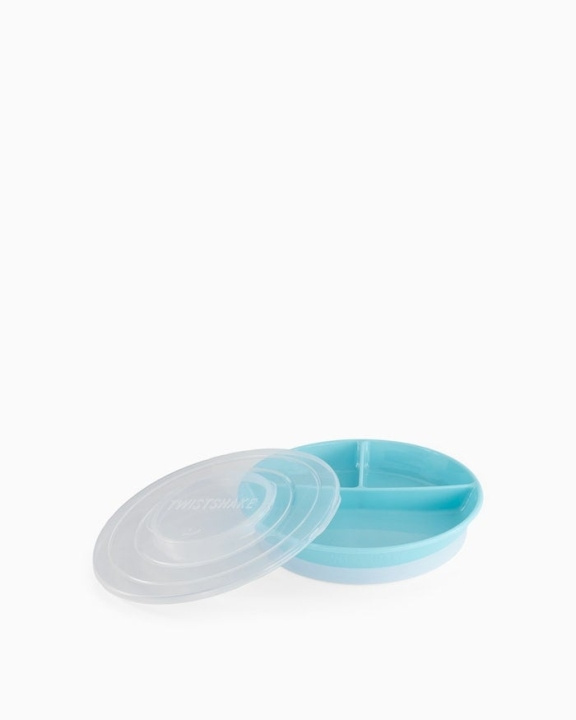 Twistshake Divided Plate 6+m Pastel Blue in the group TOYS, KIDS & BABY PRODUCTS / Eat & Drink / Children\'s tableware at TP E-commerce Nordic AB (C81060)