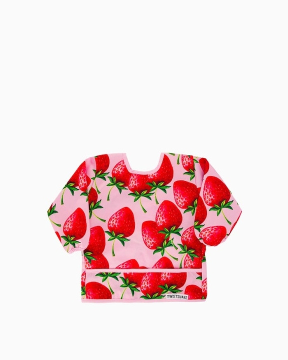 Twistshake Long Sleeve Bib Strawberry in the group TOYS, KIDS & BABY PRODUCTS / Eat & Drink / Bibs at TP E-commerce Nordic AB (C81063)