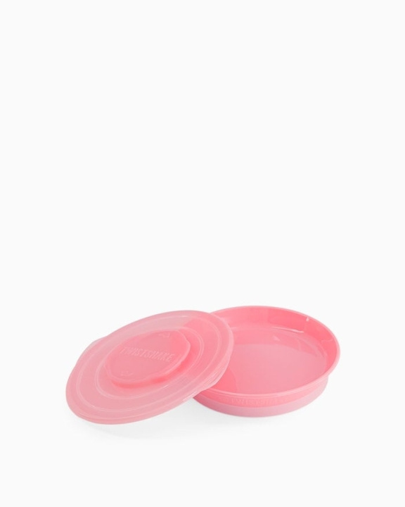 Twistshake Plate 6+m Pastel Pink in the group TOYS, KIDS & BABY PRODUCTS / Eat & Drink / Children\'s tableware at TP E-commerce Nordic AB (C81068)