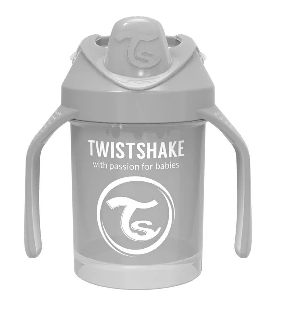 Twistshake Mini Cup 4+m Pastel Grey 230 ml in the group TOYS, KIDS & BABY PRODUCTS / Eat & Drink / Baby bottle & Accessories at TP E-commerce Nordic AB (C81079)