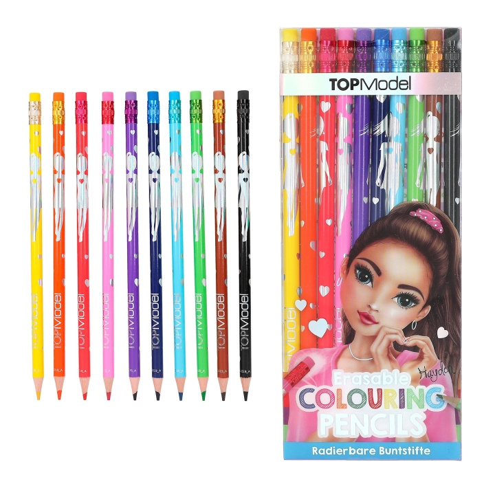 TOPModel Erasable Colouring Pencils (0412219) in the group TOYS, KIDS & BABY PRODUCTS / Toys / Draw & Count at TP E-commerce Nordic AB (C81139)