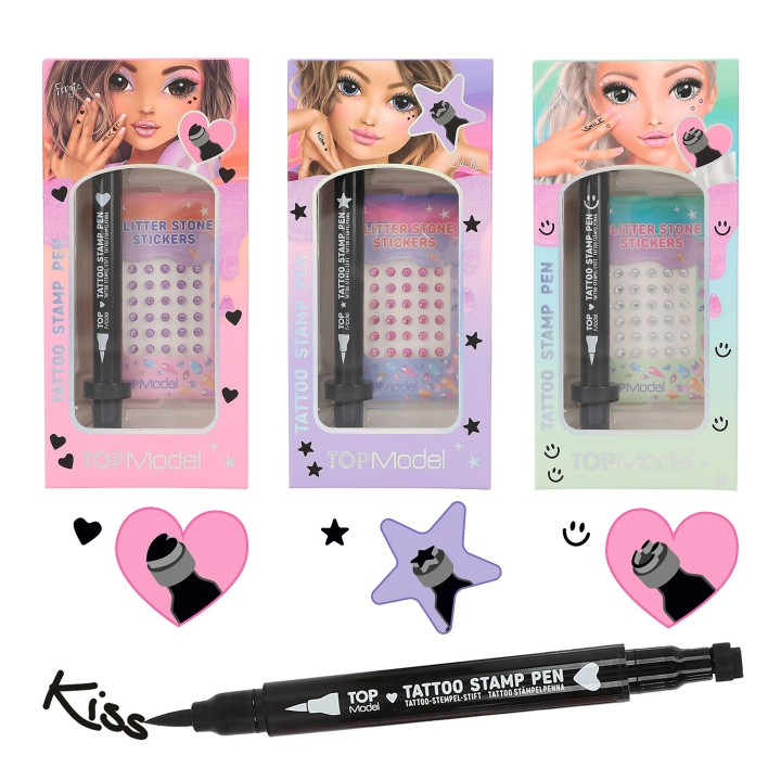 TOPModel Tattoo Pen with Glitter Stones BEAUTY and ME ( 0412745 ) in the group TOYS, KIDS & BABY PRODUCTS / Toys / Crafts at TP E-commerce Nordic AB (C81145)