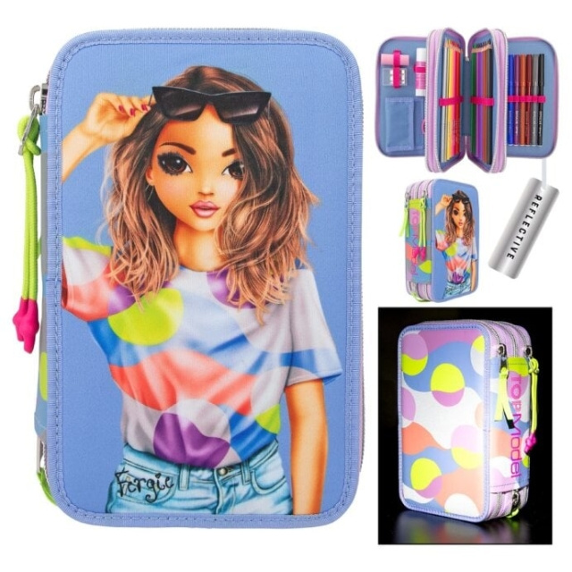 TOPModel Triple Pencil Case FLASH ( 0412749 ) in the group TOYS, KIDS & BABY PRODUCTS / Toys / Crafts at TP E-commerce Nordic AB (C81210)