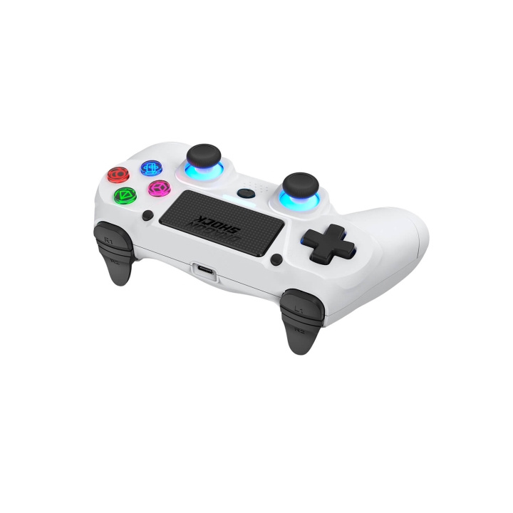 DragonShock Wireless Controller Mizar for PS4 White in the group HOME ELECTRONICS / Game consoles & Accessories / Sony PlayStation 4 at TP E-commerce Nordic AB (C81335)