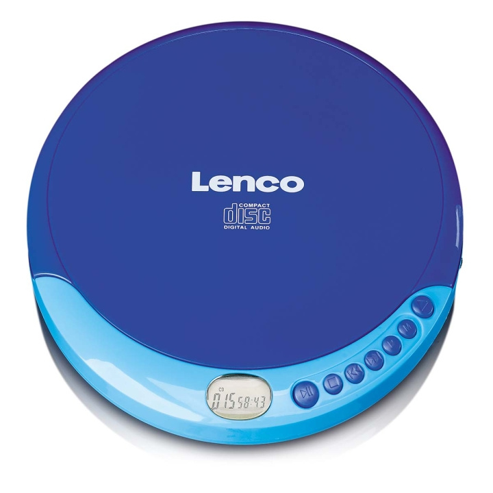 Lenco Portable CD player with charge function Blue in the group HOME ELECTRONICS / Audio & Picture / Home cinema, Hifi & Portable / Portable audio players / CD-players at TP E-commerce Nordic AB (C81424)