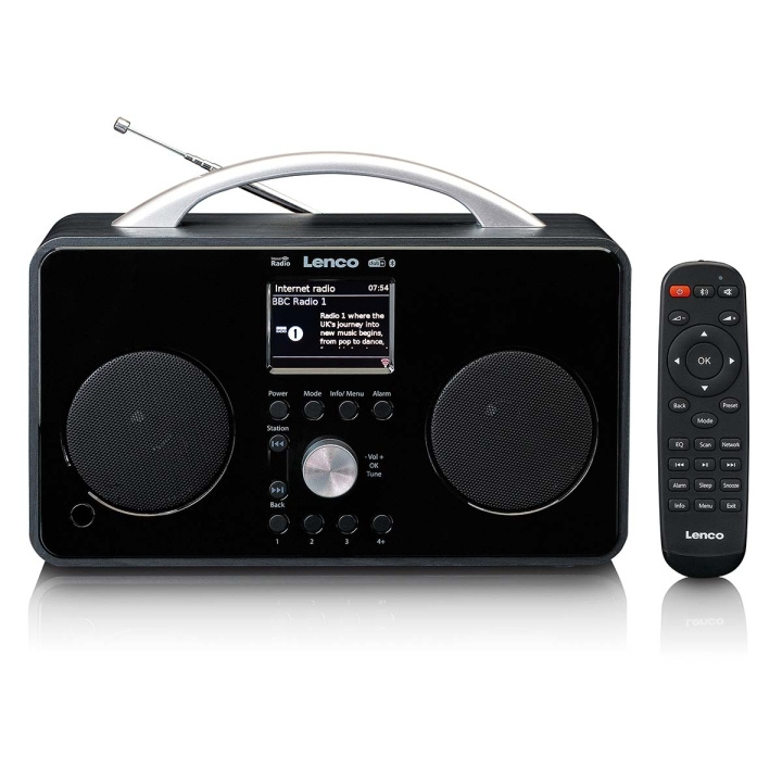 Lenco Internet DAB+/FM radio with Bluetooth Remote Control and rechargable battery in the group HOME ELECTRONICS / Audio & Picture / Home cinema, Hifi & Portable / Radio & Alarm clocks / Internet radio at TP E-commerce Nordic AB (C81435)