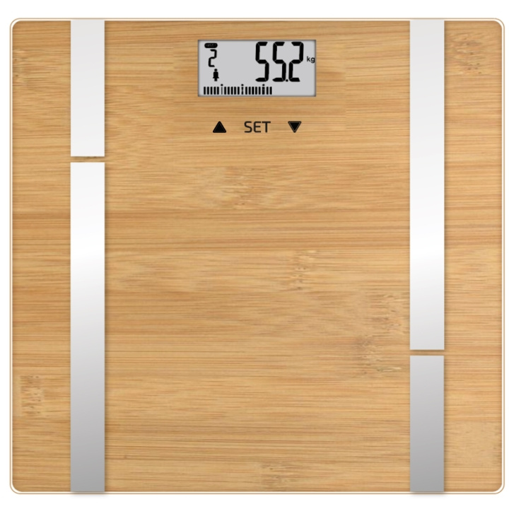 Terraillon Personvåg Bamboo Fit BMI 10-användare, 180 kg in the group BEAUTY & HEALTH / Health care / Bathroom scales at TP E-commerce Nordic AB (C81456)