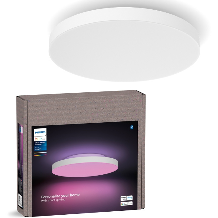 Philips Hue Datura liten takplafond Ø38,4 cm White and color ambiance 3300 lm in the group HOME, HOUSEHOLD & GARDEN / Smart home / Smart Lights at TP E-commerce Nordic AB (C81461)