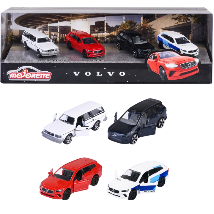 Majorette Volvo Bilar 4-Pack Presentförpackning in the group TOYS, KIDS & BABY PRODUCTS / Toys / Toy cars at TP E-commerce Nordic AB (C81539)