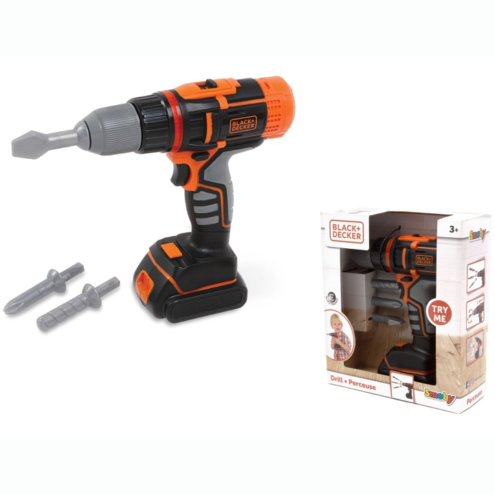 Smoby Black+Decker Elektronisk Skruvdragare in the group TOYS, KIDS & BABY PRODUCTS / Toys / Kitchen toys at TP E-commerce Nordic AB (C81543)