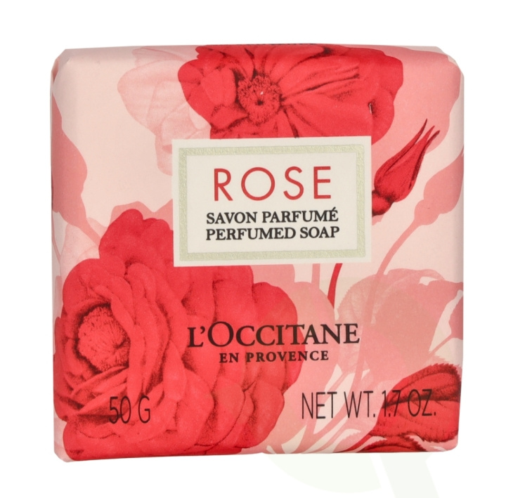 L\'Occitane Rose Perfumed Soap 50 g in the group BEAUTY & HEALTH / Skin care / Body health / Scented soaps at TP E-commerce Nordic AB (C81585)