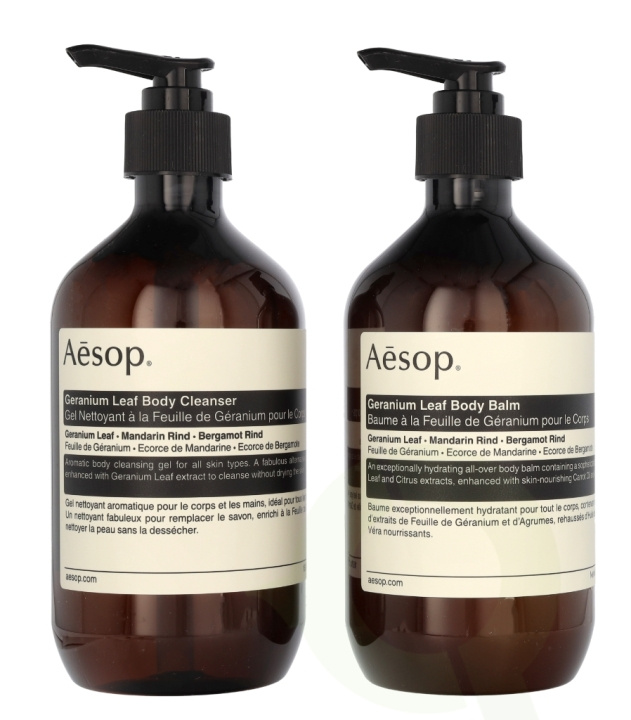 AESOP Geranium Leaf Duet 1000 ml 2x500ml in the group BEAUTY & HEALTH / Skin care / Body health / Bath & Shower gels at TP E-commerce Nordic AB (C81620)