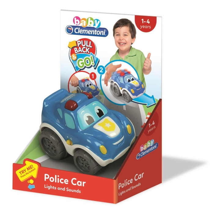 Clementoni Pullback Car Police in the group TOYS, KIDS & BABY PRODUCTS / Toys / Toy cars at TP E-commerce Nordic AB (C81744)