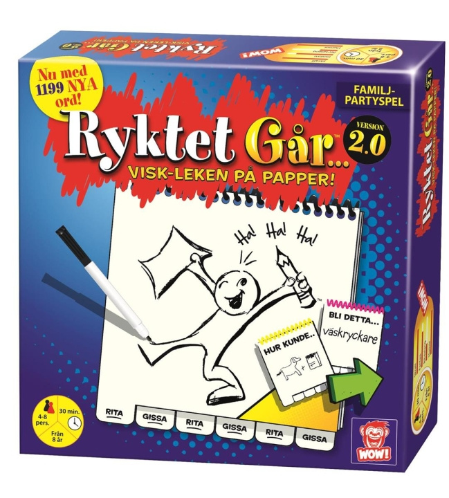 Plasto Ryktet Går version 2.0 (SE) in the group TOYS, KIDS & BABY PRODUCTS / Toys / Board games / Family Games at TP E-commerce Nordic AB (C81747)