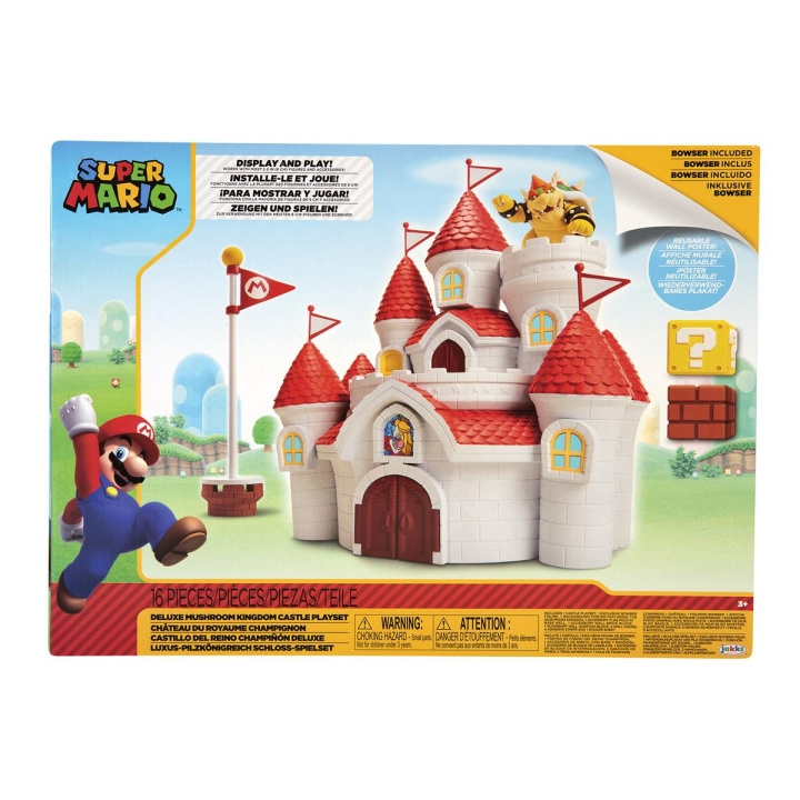 JAKKS Pacific Super Mario 2.5 Inch Playset Deluxe Mushroom Kingdom Castle in the group TOYS, KIDS & BABY PRODUCTS / Toys / Toys at TP E-commerce Nordic AB (C81817)