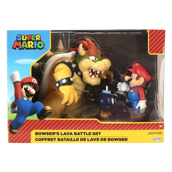 JAKKS Pacific Super Mario 4 Inch Figure Set Mario vs. Bowser in the group TOYS, KIDS & BABY PRODUCTS / Toys / Figures & Miniatures at TP E-commerce Nordic AB (C81832)