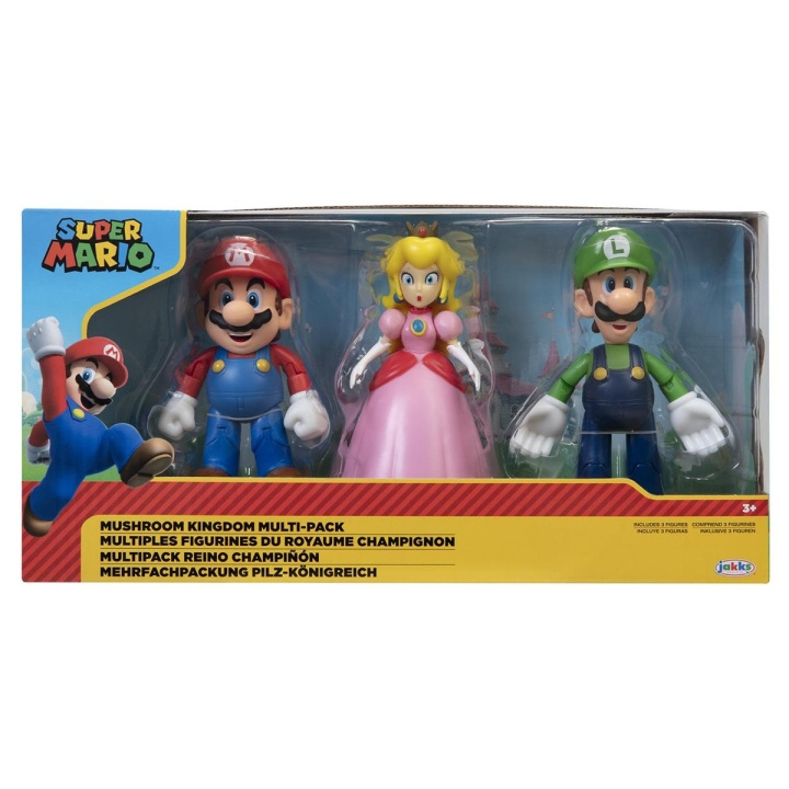 JAKKS Pacific Super Mario 4 Inch Figure Set Mushroom Kingdom in the group TOYS, KIDS & BABY PRODUCTS / Toys / Figures, Miniatures & accessories at TP E-commerce Nordic AB (C81833)