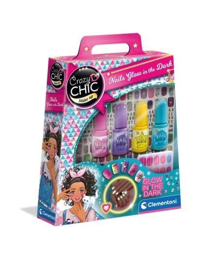 Clementoni Crazy Chic Nails Glow in the dark in the group TOYS, KIDS & BABY PRODUCTS / Toys / Crafts at TP E-commerce Nordic AB (C81852)