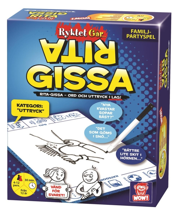 Plasto Ryktet går - Rita & Gissa (SE) in the group TOYS, KIDS & BABY PRODUCTS / Toys / Board games / Family Games at TP E-commerce Nordic AB (C81866)