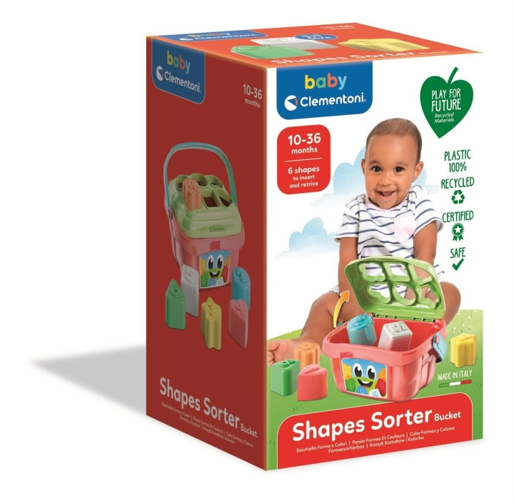 Clementoni Shape Sorter Bucket (100% Recycled) in the group TOYS, KIDS & BABY PRODUCTS / Baby toys / Activity toys at TP E-commerce Nordic AB (C81868)