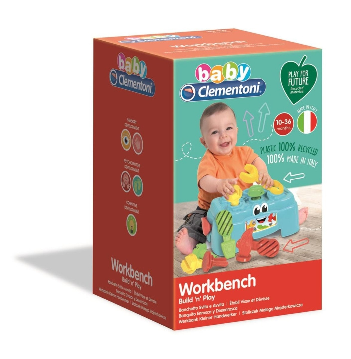 Clementoni Work Bench (100% Recycled) in the group TOYS, KIDS & BABY PRODUCTS / Baby toys / Activity toys at TP E-commerce Nordic AB (C81869)