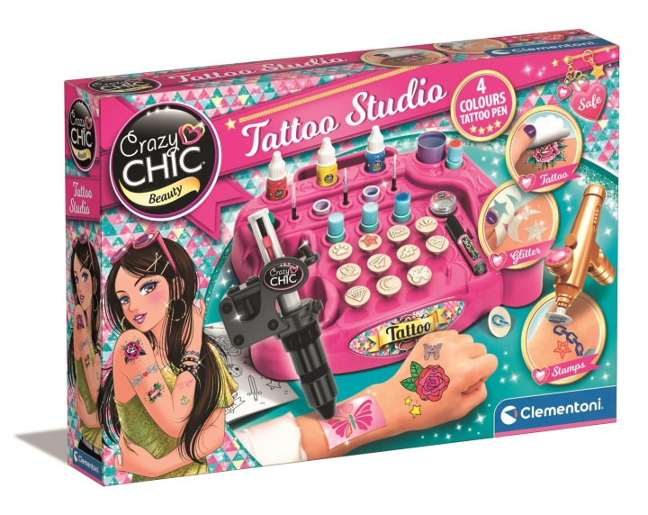 Clementoni Crazy Chic Tattoo studio in the group TOYS, KIDS & BABY PRODUCTS / Toys / Crafts at TP E-commerce Nordic AB (C81881)