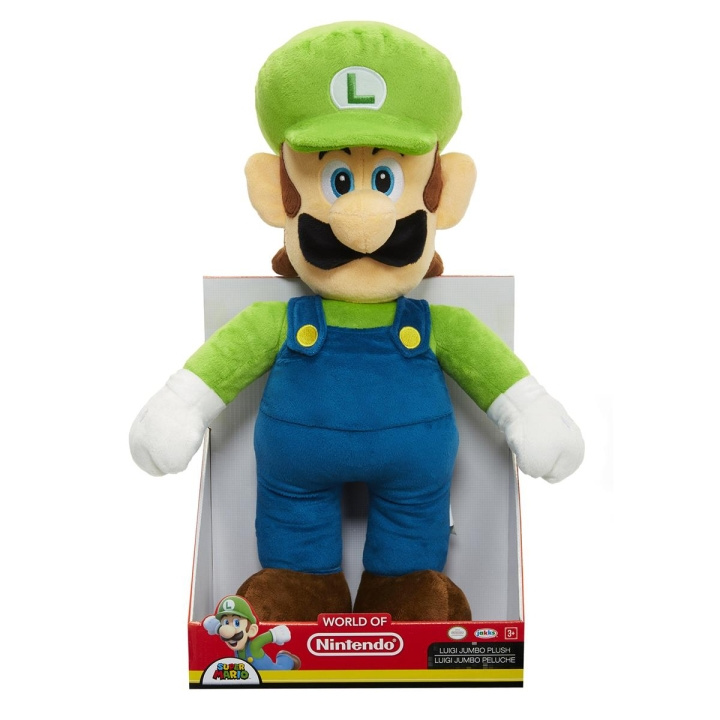 JAKKS Pacific Super Mario Plush Jumbo Luigi in the group TOYS, KIDS & BABY PRODUCTS / Baby toys / stuffed animals at TP E-commerce Nordic AB (C81886)