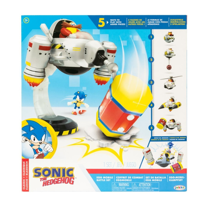 JAKKS Pacific Sonic the Hedgehog 2.5 Inch Playset Egg Mobile Battle Set in the group TOYS, KIDS & BABY PRODUCTS / Toys / Toys at TP E-commerce Nordic AB (C81890)