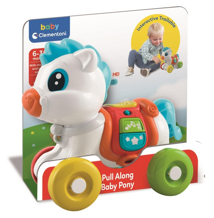 Clementoni Pull Along Pony - 2023 in the group TOYS, KIDS & BABY PRODUCTS / Baby toys / Activity toys at TP E-commerce Nordic AB (C81903)