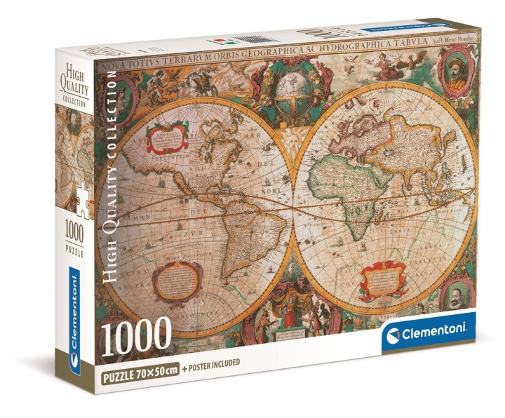 Clementoni 1000 pcs CB High Quality Collection OLD-MAP in the group TOYS, KIDS & BABY PRODUCTS / Toys / Puzzles at TP E-commerce Nordic AB (C81954)