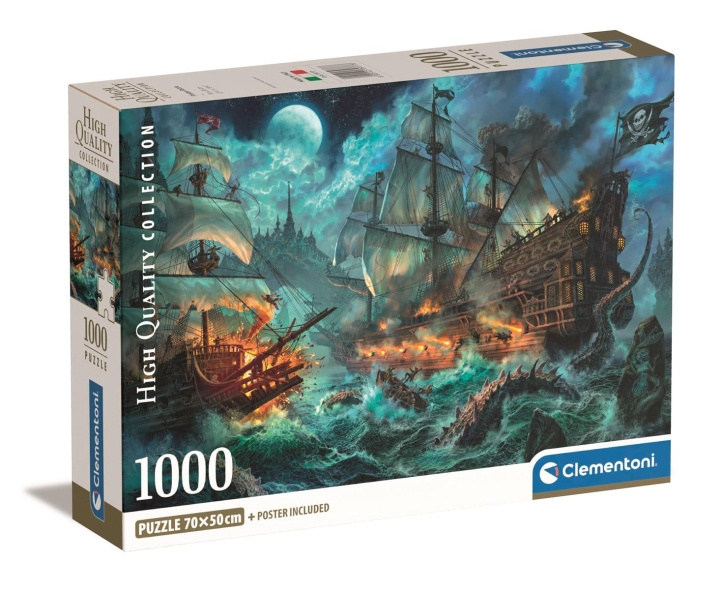 Clementoni 1000 pcs CB High Quality Collection Pirates Battle in the group TOYS, KIDS & BABY PRODUCTS / Toys / Puzzles at TP E-commerce Nordic AB (C81961)