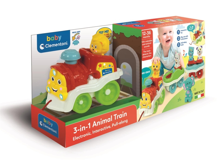 Clementoni Animal Train 3 in 1 in the group TOYS, KIDS & BABY PRODUCTS / Baby toys / Activity toys at TP E-commerce Nordic AB (C81967)