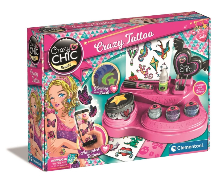 Clementoni Crazy Chic Crazy Tattoos in the group TOYS, KIDS & BABY PRODUCTS / Toys / Crafts at TP E-commerce Nordic AB (C81970)