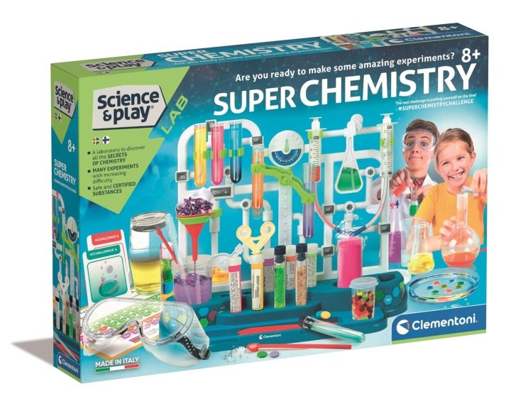 Clementoni Super Chemistry (SE+FI) in the group TOYS, KIDS & BABY PRODUCTS / Toys / Experiment & DIY at TP E-commerce Nordic AB (C81976)