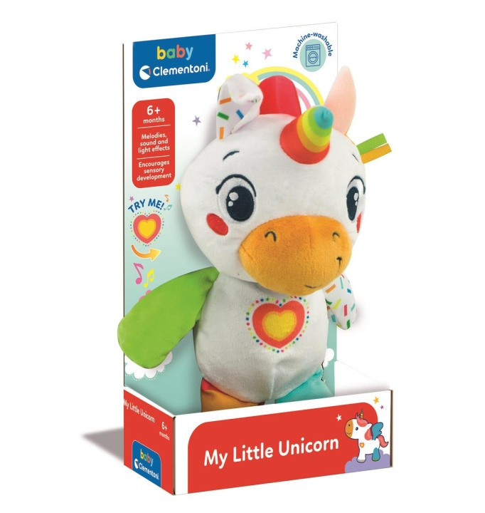 Clementoni Plush Baby Unicorn in the group TOYS, KIDS & BABY PRODUCTS / Baby toys / stuffed animals at TP E-commerce Nordic AB (C81979)