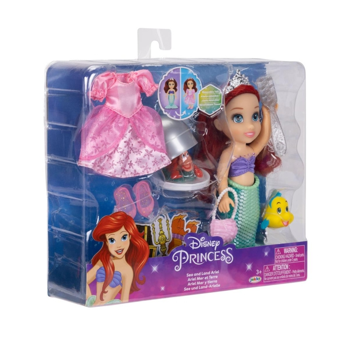 JAKKS Pacific Disney Princess 6 Inch Petite Doll with Extra Fashion & Accessories Sea to Land Ariel in the group TOYS, KIDS & BABY PRODUCTS / Toys / Docks & Accessories at TP E-commerce Nordic AB (C82067)