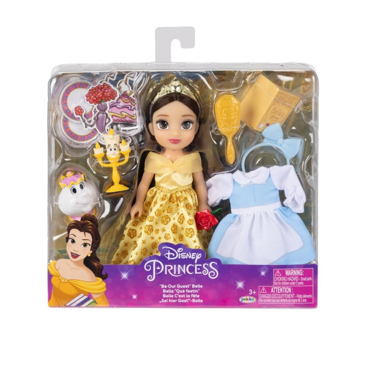 JAKKS Pacific Disney Princess 6 Inch Petite Doll with Extra Fashion & Accessories Be Our Guest Belle in the group TOYS, KIDS & BABY PRODUCTS / Toys / Docks & Accessories at TP E-commerce Nordic AB (C82068)