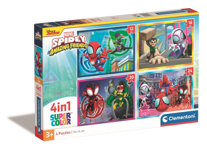 Clementoni 4 in 1 Puzzles Spidey and his Amazing Friends in the group TOYS, KIDS & BABY PRODUCTS / Toys / Kids puzzle at TP E-commerce Nordic AB (C82074)